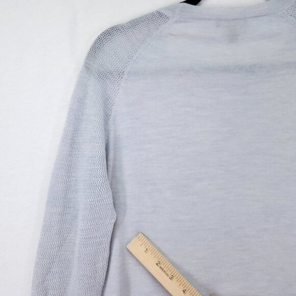 J Crew Merino Wool Lightweight Sweater Womens Small Open Knit Long Sleeve - Picture 8 of 16